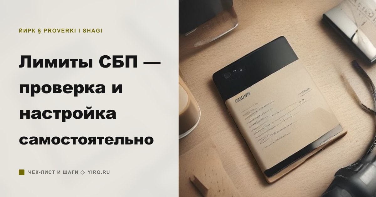 Иллюстрация к статье «Лимиты СБП — проверка и настройка самостоятельно»